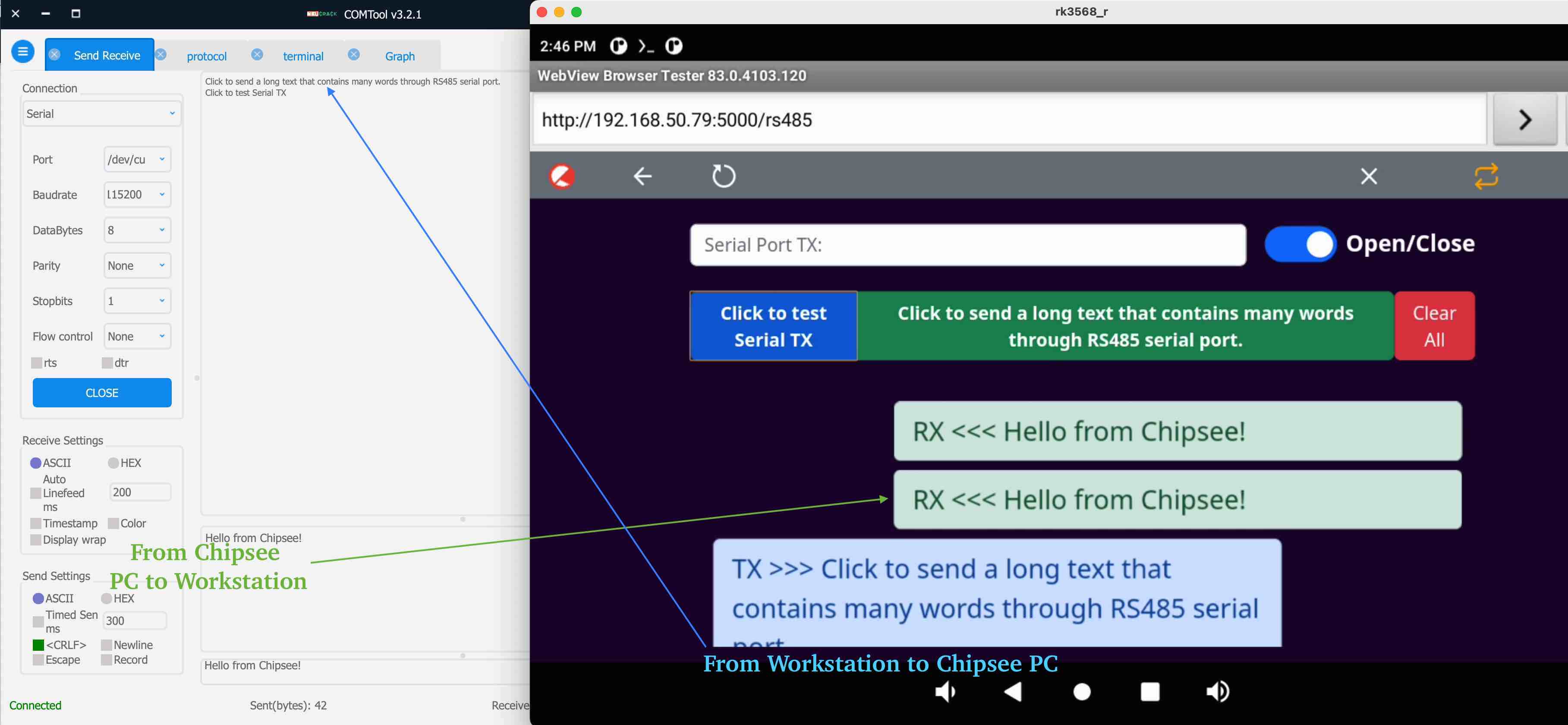 Use Termux and Flask Web Server on Android to Control RS485